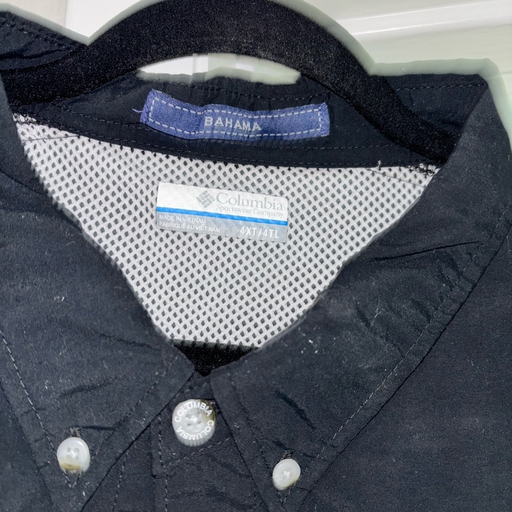 Columbia Black and White Long Sleeve Button down Shirt…Bundle of 2😀 Men’s 4X - Picture 4 of 8